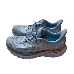 Hoka One One Clifton 8‎ Running Shoes Sneakers Women's 7 Light Blue Athletic